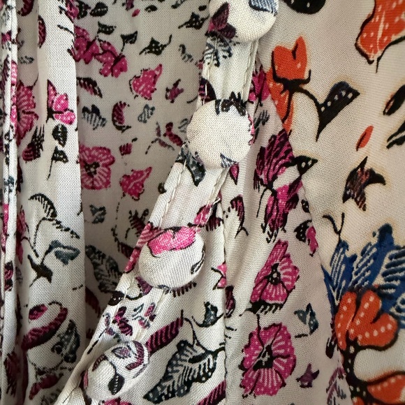 Natalie Martin Fiore Pink Floral Long Sleeve Flowy Maxi Dress size Small - Picture 10 of 16